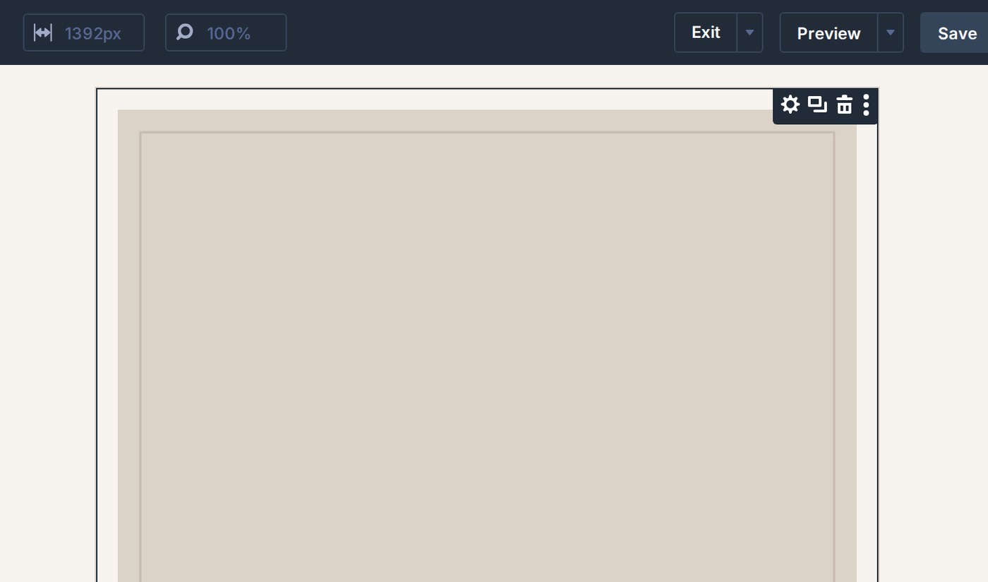 Hovering a module in the Divi builder shows its toolbar